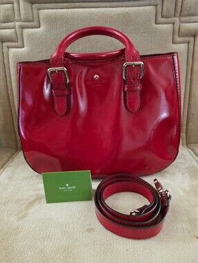 Kate Spade New York Red Patent Leather Handle Bag